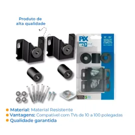 Kit com 20 Suportes Fixo Universal Pequeno Para TV Televis�o Led Smart Lcd Plasma 4k de 14� � 85
