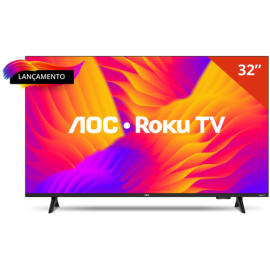 TV 32P AOC LED SMART ROKU WIFI HD HDMI