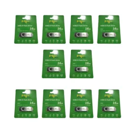 Kit 10 Pen Drive 16gb - Mult Play Usb 2.0 Pendrive PRETO