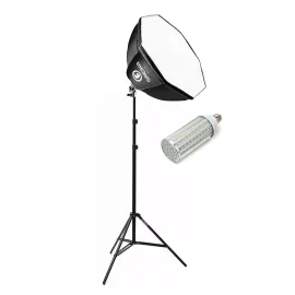 Softbox Octabox Profissional + L�mpada de LED + Trip�